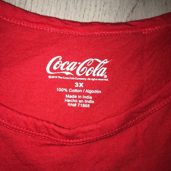 Rue 21 Plus 3X Coca Cola Tank with front ties - Picture 3 of 3